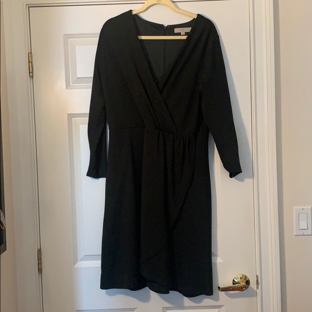 Loft Plus Hunter Green Dress